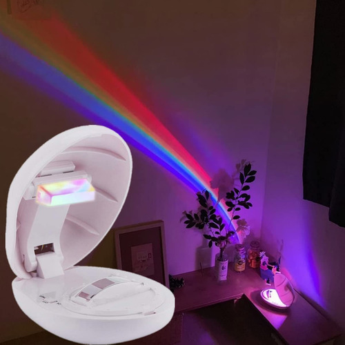 Ucinnovate Proyector Luz Neon Arcoiris 3 Modo Nocturna Pared