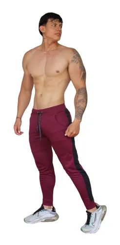 Jogger con franja hombre new arrivals
