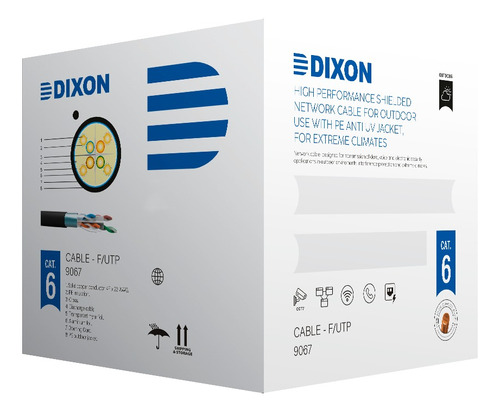 Dixon  9067 Cable F/utp Cat. 6 4pares 305m Para Exteriores