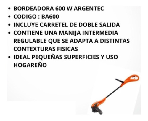 Argentec BA600 color naranja 220V
