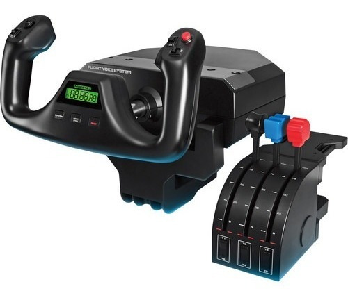 Imagem 2 de 6 de Logitech Flight Yoke System (manche Simulador Saitek)