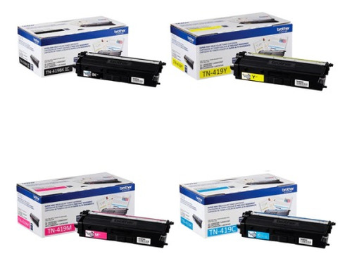  Combo X 4 Toner Brother Tn419 Hl 8360 8610 8900 Colores