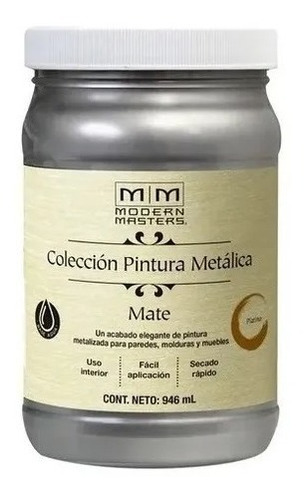 Pintura Metálica Modern Masters 946ml Mate Agua Rust Oleum 