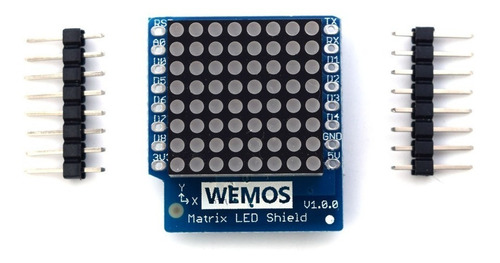 Shield Matriz De Led V1.0.0 Para Wemos D1 Mini Nodemcu