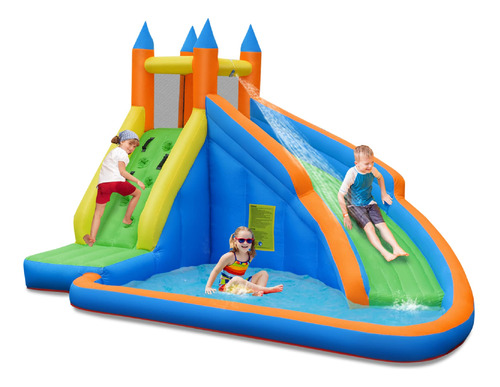 Honey Joy Tobogan Inflable Agua Casa Rebote Para Niño Largo