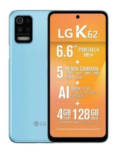 Celular LG K62 128gb Azul 4gb Ram