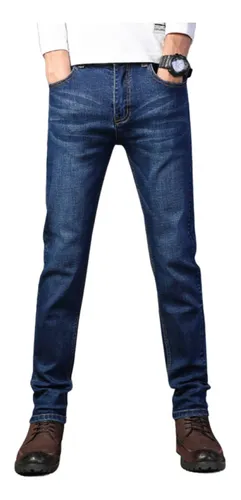 Calça jeans masculina perna sales longa