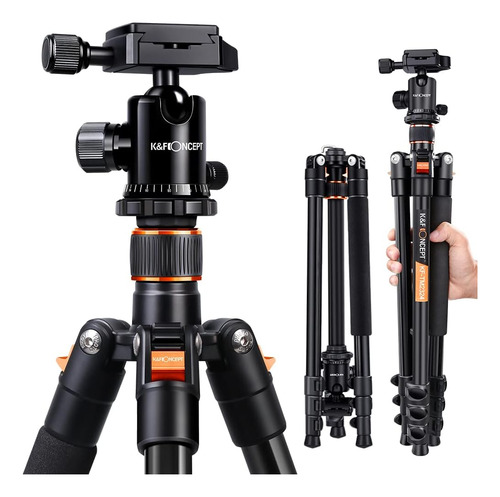 Trípode Dslr 64 Aluminio Compacto Con Cabezal Panorámico Na