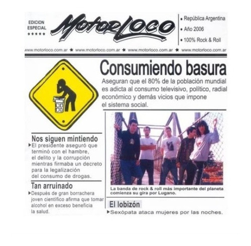 Motor Loco - Consumiendo Basura Cd  Nuevo Sellado