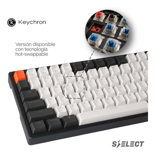 Imagen 3 de 10 de Teclado Mecanico Wireless Keychron K2 Gamer Luz Rgb Pc Mac