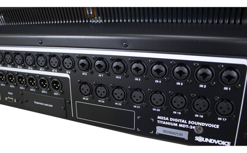Mesa De Som Digital Mdt-24 Soundvoice 24 Canais + 12 Aux