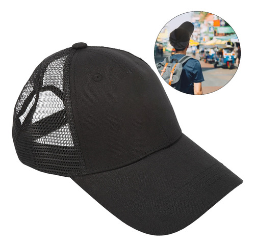 Gorra Béisbol Cómoda Deportes Al Aire Libre Gorras Negra