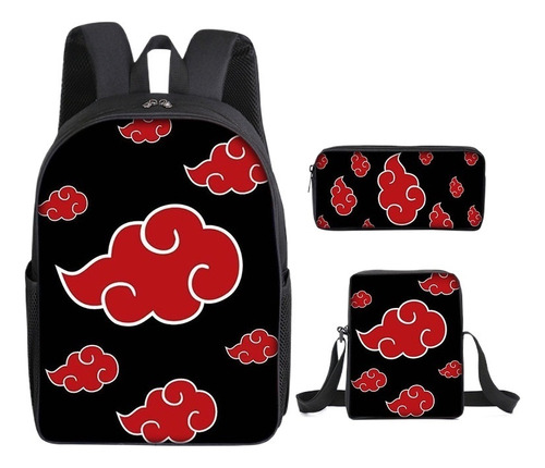C Mochila Naruto Uzumaki Kakashi Uchiha Sasuke, 3