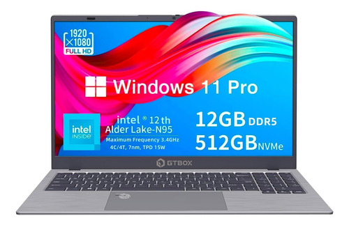 Computadoras Portátiles Gtbox 12th N95 4c 4t Max 3.4ghz