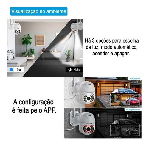 Kit 2 Cameras Ip Icsee Wifi A8 + 2 Cartões Memória Sd 64gb