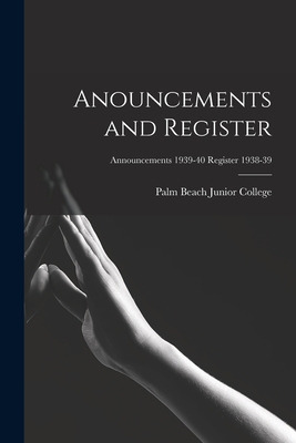 Libro Anouncements And Register; Announcements 1939-40 Re...