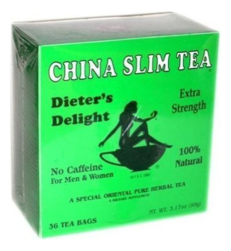 China Slim Tea Dieter's Delight 36 Bolsas De Te Peso Neto 3.