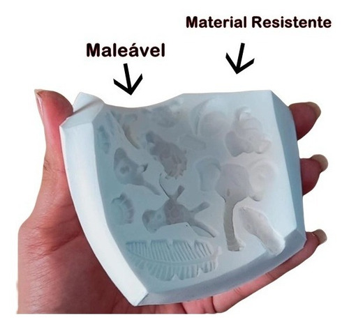 Molde De Silicone Bichos Safari Selva Animais Confeitaria