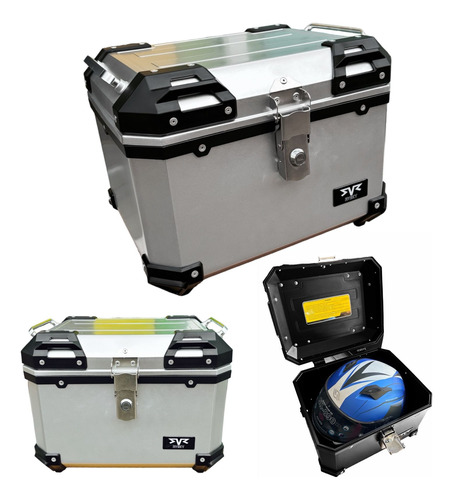 Caja Moto Top Case Modelo Tipo Aluminio Baul Trasero 45 L 