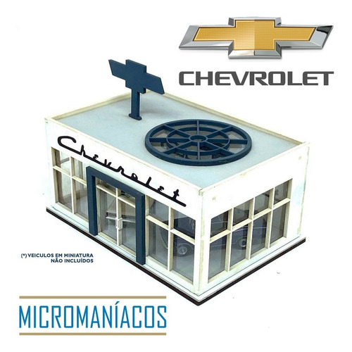 Imagem 1 de 5 de Diorama Loja Chevrolet - 1:64 - Br Classics - Frete Grátis
