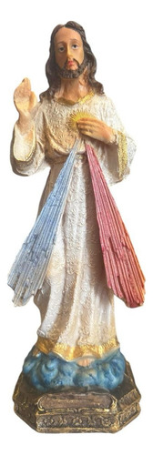 Escultura Misericordia 30 Cm Resina Ojo Pintado Blanco