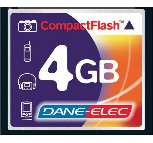 4 Gb Memoria Compact Flash Medio Blanco