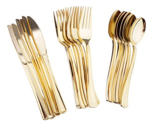 Cubiertos De Plástico Desechables 6 Tenedores + 6 Cucharas