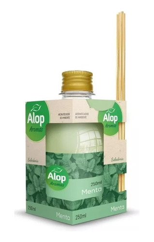 Aromatizador De Ambientes Aroma 250ml Menta Alop Aromas