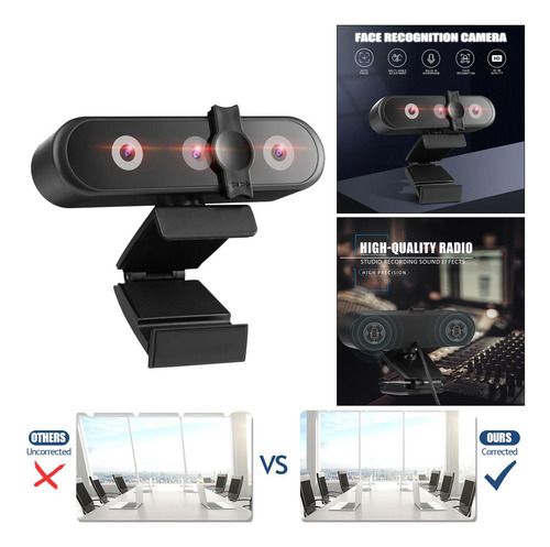 2560p Câmera Web Webcam Com Microfone Olhos Qhd 2k Usb
