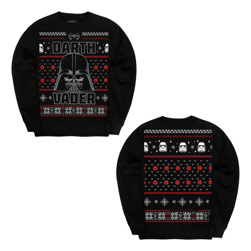 Pullover Máscara De Látex Star Wars Darth Vader Ugly Hombre