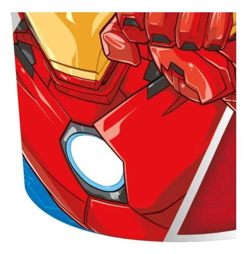 Taza Avengers Micro 350 Ml Capitán América Iron Man Toyz Azul