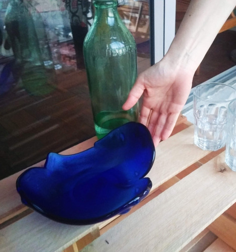 Frutero Centro De Mesa Vidrio Bazar Artesanal Artístico