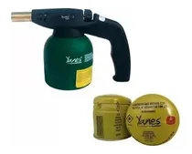 Comprar Soplete A Gas Plastico Yanes M-160 Verde + 2 Cartuchos 190gr