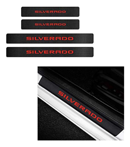 4 Piezas Chevrolet Silverado Protector De Alféizar De Puerta