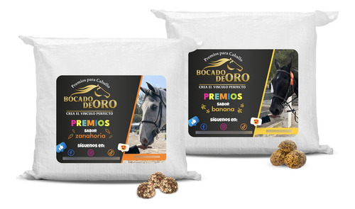 Premios Para Caballo Bocado De Oro Banana Y Zanahoria 5 Kg