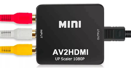 Adaptador Rca Av A Hdmi 1080p Conversor Escalador De Vídeo