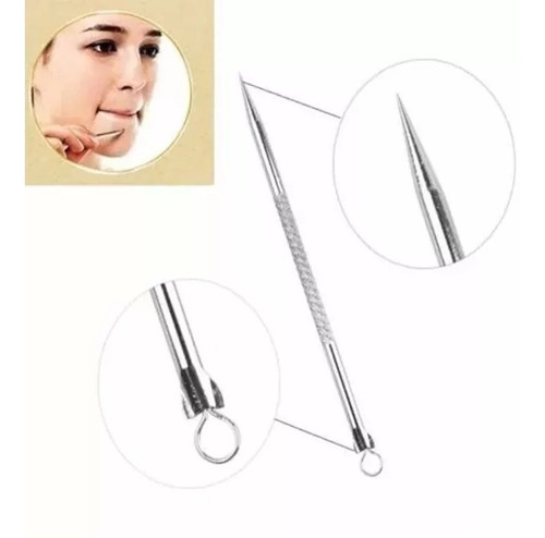 10u Extractor Removedor Acne Espinillas Limpia Comedon 12cm