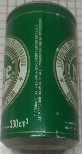 Lata De Chapa Cerveza Norte Aluminio Duro Argentina Vacia Norte (Usado)