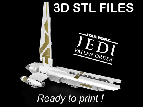 Imagen 1 de 2 de Jedi Orden Caido Nave Espacial Mantis V2- Figura Plastica