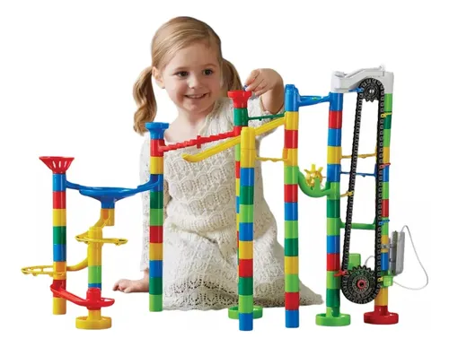 Figuras Para Armar Elevator Marble Run Mind Ware 110 Piezas