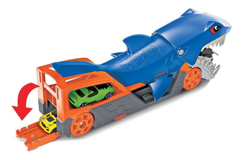 Imagem 5 de 10 de Hot Wheels City Guincho Tubarão Com Carrinho - Gvg36 Mattel