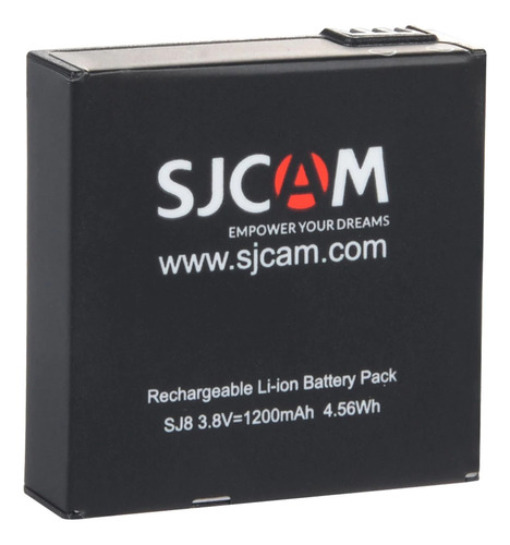 Batería Sjcam Sj8, 3,8 V, 1200 mAh, 4,56 Wh, iones de litio