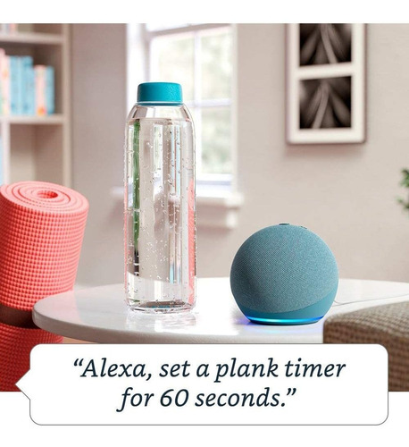 Imagen 7 de 7 de Amazon Echo Dot 4th Gen con asistente virtual Alexa glacier white 110V/240V