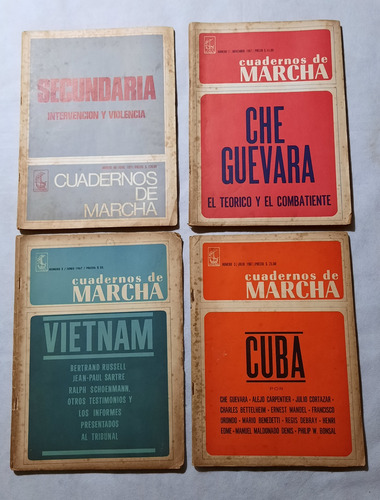 Lote Cuadernos Marcha Cuba Vietnam Che Guevara Secundaria 
