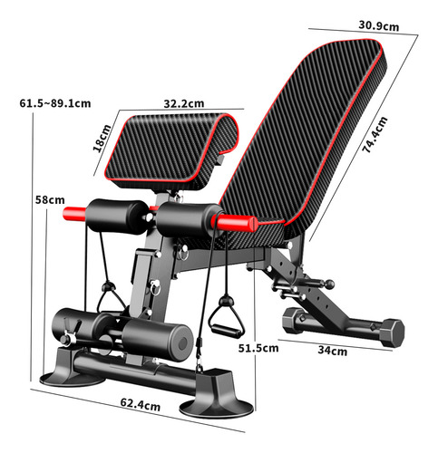 Banco Para Ejercicio Gimnasio Multifuncional Para Pesas