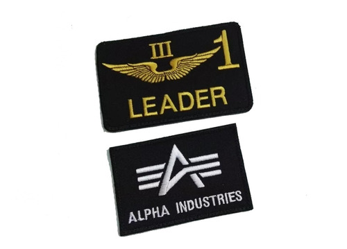 Tarjetero Bordado Alpha Industries, Leader, Crew Sin Velcro 