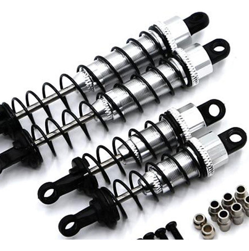 4 Piezas De Amortiguador De Aluminio Ensamblado Para Wltoys