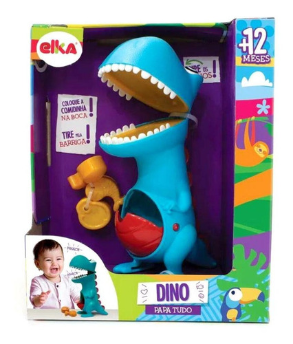 Brinquedo Para Bebe Dinossauro Dino Papa Tudo Elka