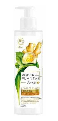 Shampoo Dove Poder Das Plantas Purificação + Gengibre - 300m
