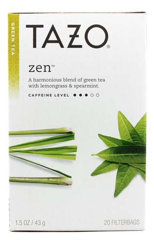 Zen Té Verde 2 Paquetes De 40 Saquitos